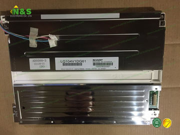 Normalde Beyaz LQ104V1DG62 10.4 inç keskin lcd ekran panelleri 640 × 480 Antiglare